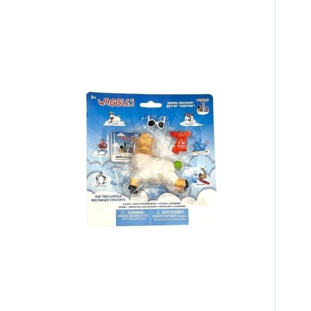 Waggles Lamb Toy Figure Set – Collectible Animal Figures Kids Playset NEW